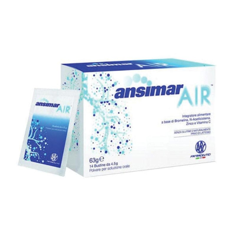 Abc Farmaceutici Ansimar Air Integratore Alimentare 14 Buste Da 4,5 G Abc Farmaceutici Ansimar Air Integratore Alimentare 14 Buste Da 4,5 G