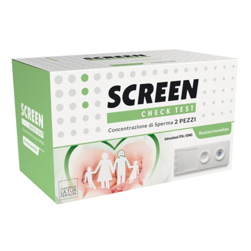 Screen Pharma Check Test - Conta Spermatica 2 Pezzi Screen Pharma Check Test - Conta Spermatica 2 Pezzi