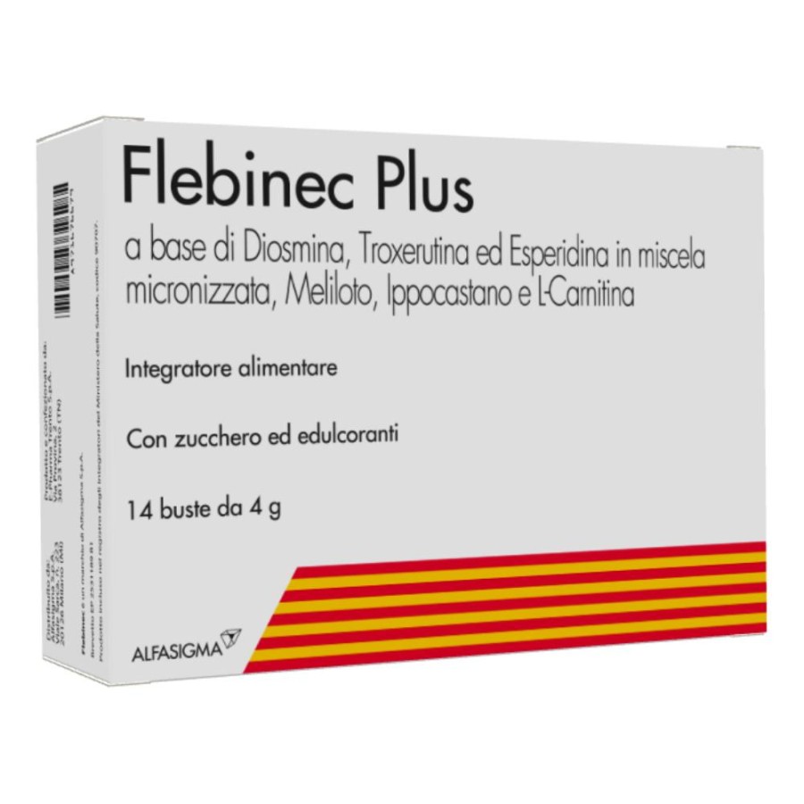 Alfasigma Flebinec Plus Integratori Alimentari 14 Bustine