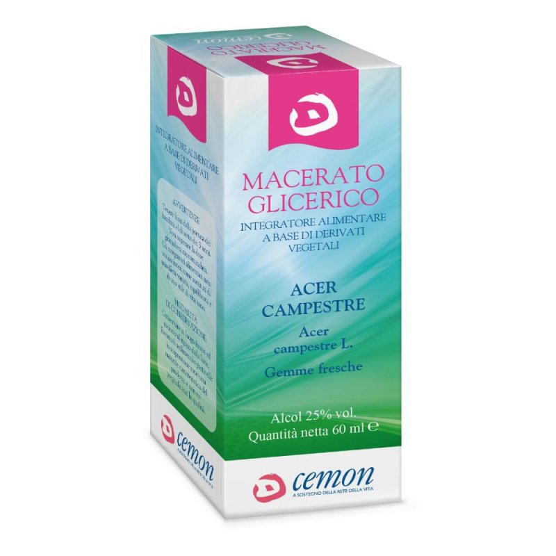 Cemon s.r.l. Prodotti Omeopatici per la Salute Acero Campestre Gemme Macerato Glicerico 60 ml Cemon s.r.l. Prodotti Omeopatici per la Salute Acero Campestre Gemme Macerato Glicerico 60 ml