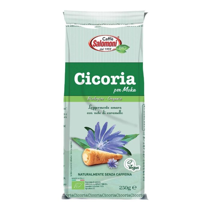 Fior Di Loto Caff&egrave; Salomoni - Cicoria Tostata e Macinata BIO per Moka 250g