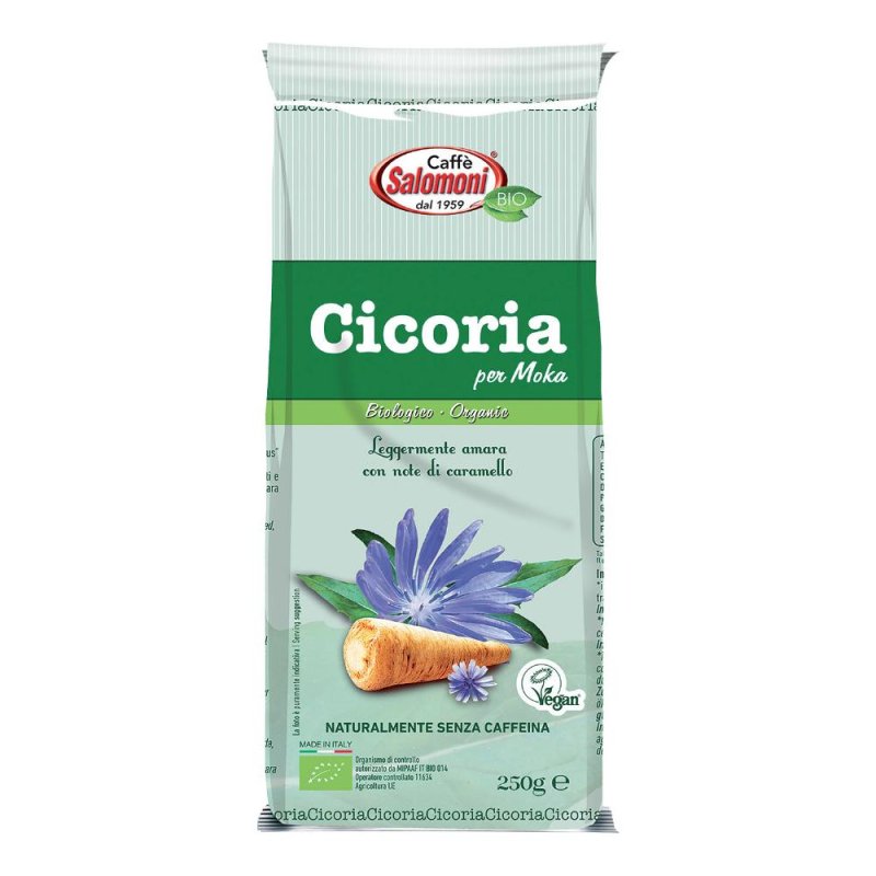 Fior Di Loto Caffè Salomoni - Cicoria Tostata e Macinata BIO per Moka 250g Fior Di Loto Caffè Salomoni - Cicoria Tostata e Macinata BIO per Moka 250g