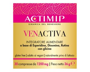 Venactiva Studio 3 Compresse 36 Pezzi Integratore per Circolazione Venosa, Gambe Leggere e Microcircolo
