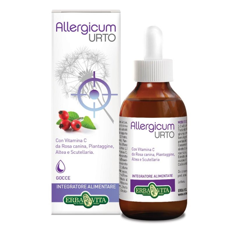 Erba Vita Linea Sollievo Allergia Alergicum Urto Soluzione Gocce 50 ml Erba Vita Linea Sollievo Allergia Alergicum Urto Soluzione Gocce 50 ml