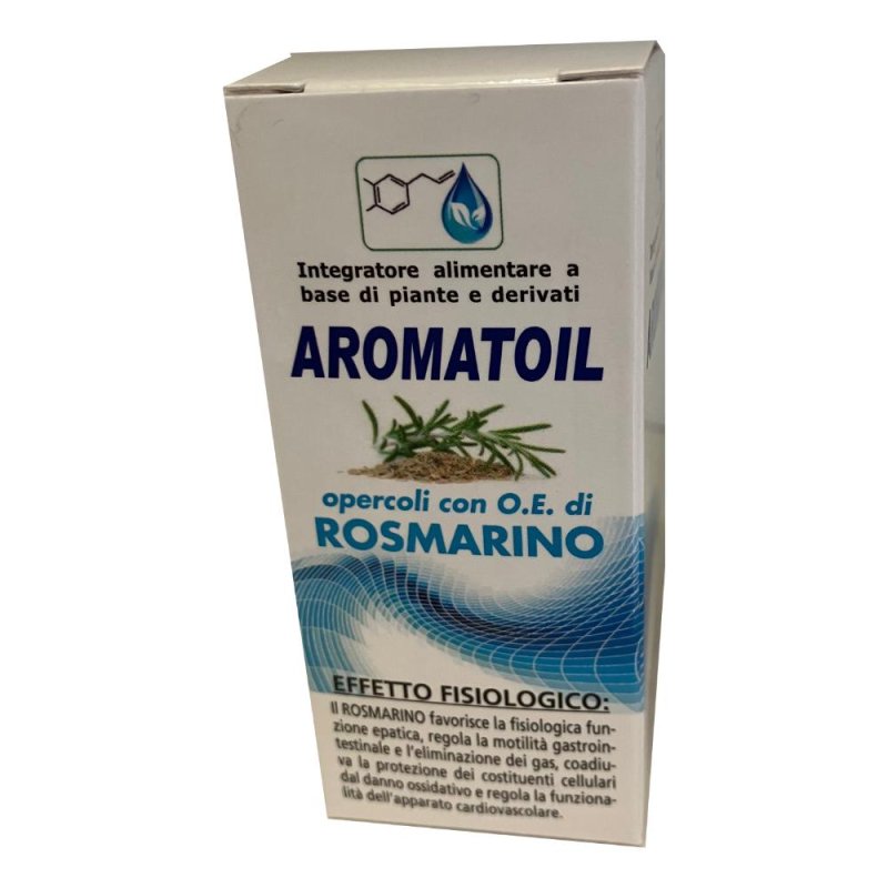 Aromatoil Rosmarino 50 opercoli - perle di olio essenziale di rosmarino Aromatoil Rosmarino 50 opercoli - perle di olio essenziale di rosmarino