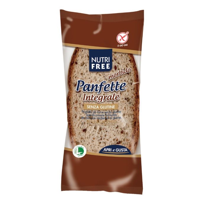 Panfette Integrale Nutrifree 85 grammi - Pane senza glutine e lattosio, morbido e rustico Panfette Integrale Nutrifree 85 grammi - Pane senza glutine e lattosio, morbido e rustico
