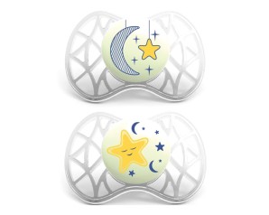 Nuvita Succhietto Che Si Illumina Al Buio Tettarella Ortodontica 6 Mesi+