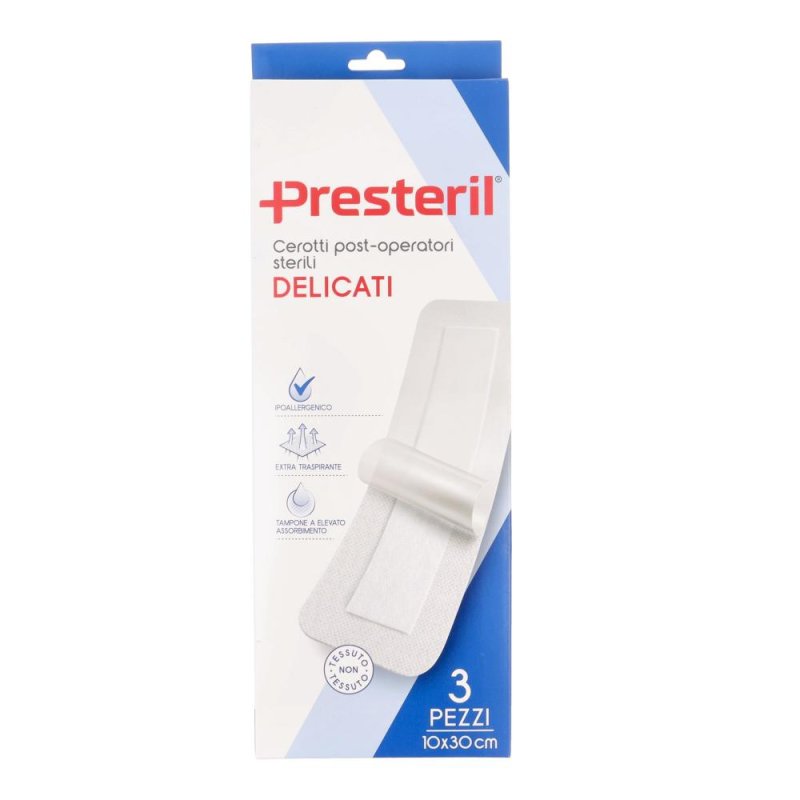 Medipresteril Medicazioni Post Operatorie Delicate Sterile 10 X 30 cm 3 Pezzi