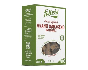Felicia Mezzi Rigatoni Grano Saraceno Integrale Bio - Pasta Senza Glutine 340 grammi 