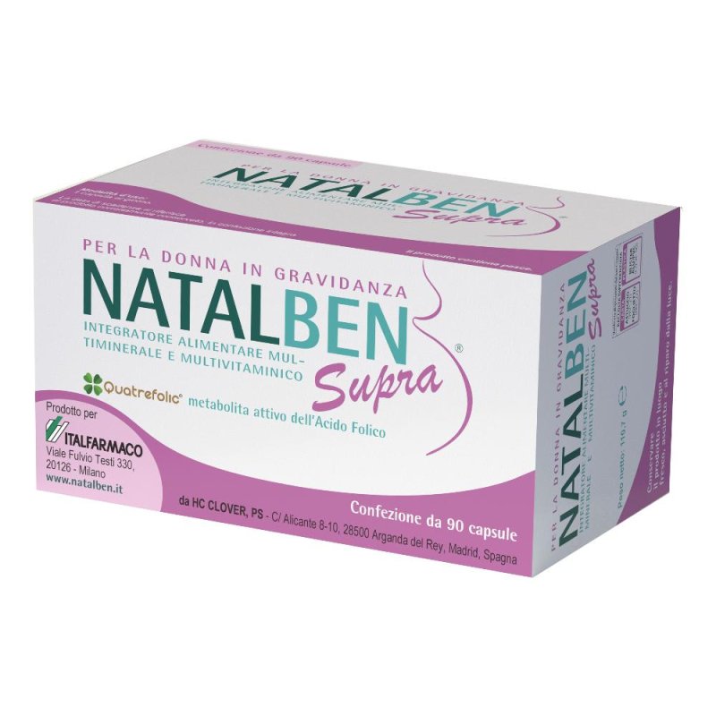Natalben Supra Integratore Alimentare 90 Capsule Molli Natalben Supra Integratore Alimentare 90 Capsule Molli