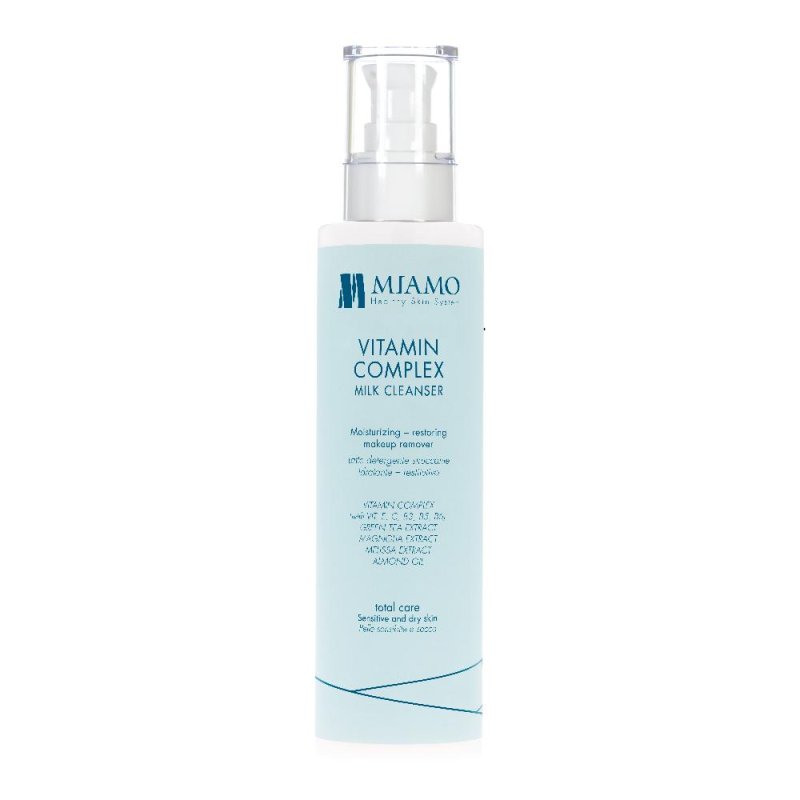 Miamo Total Care Vitamin Complex Milk - Latte detergente struccante viso e occhi nutriente 250 ml Miamo Total Care Vitamin Complex Milk - Latte detergente struccante viso e occhi nutriente 250 ml
