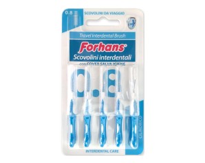Uragme Forhans Igiene Dentale Scovolino da Viaggio Misura 0.8 5 pezzi