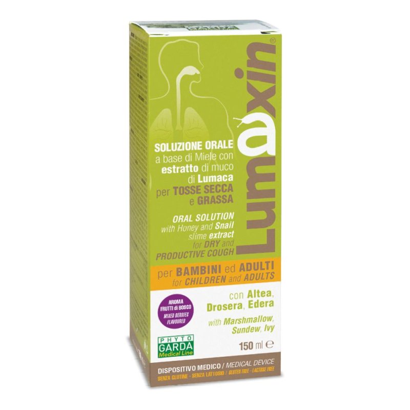 Lumaxin Sciroppo Adulti/Bambini 150ml Sollievo Tosse Lumaxin Sciroppo Adulti/Bambini 150ml Sollievo Tosse