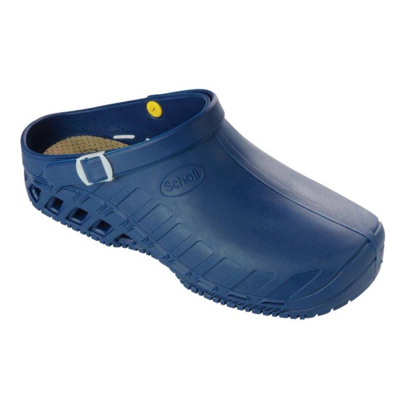 Scholl Clog Evo Zoccoli Professionali Blu Taglia 35/36 Antiscivolo Anatomici per Lavoro Uomo e Donna
