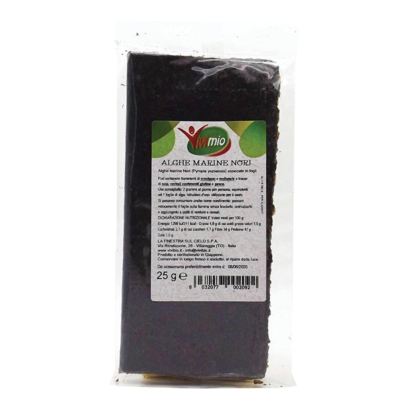 ALGHE NORI FOGLI VVM 25G ALGHE NORI FOGLI VVM 25G