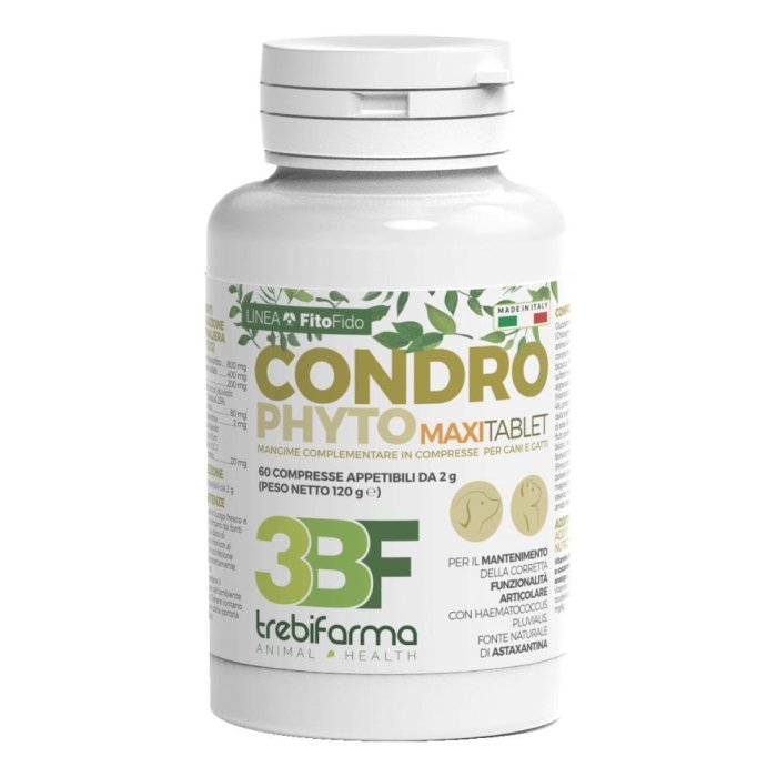 Condrophyto Mangime Complementare Per Cani E Gatti 60 Compresse 2g Condrophyto Mangime Complementare Per Cani E Gatti 60 Compresse 2g