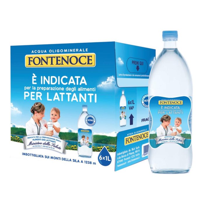 ACQUA FONTENOCE 1L NAT VAP 6PZ ACQUA FONTENOCE 1L NAT VAP 6PZ