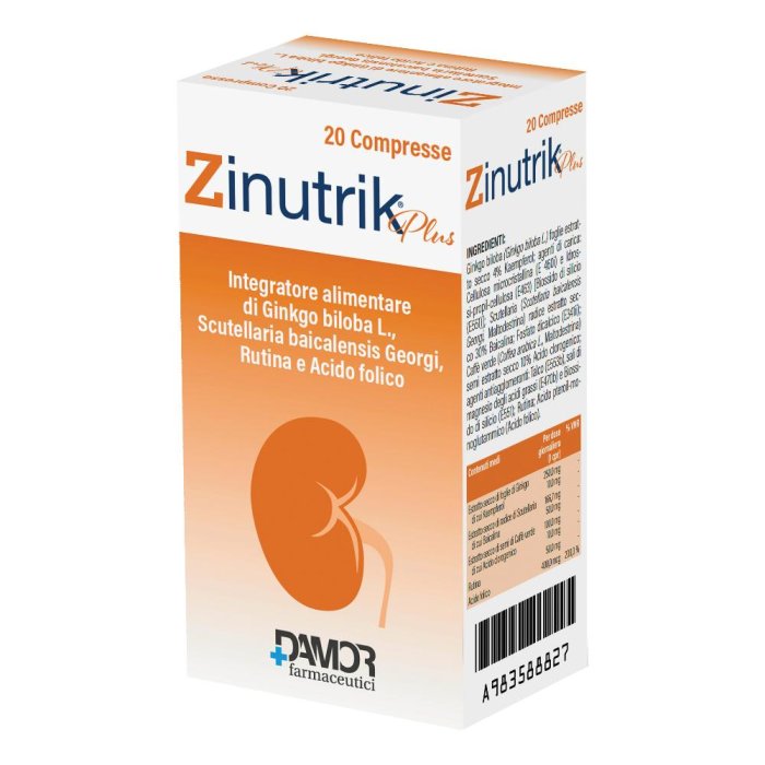 Fidia  Antiossidanti Zinutrik Integratore Alimentare 20 Compresse
