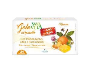Paladin Pharma Sanavita - Caramelle Gola Arancia 24 Caramelle