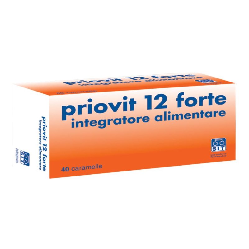 Sit Laboratorio Farmaceutico Priovit 12 Forte Integratore Vitaminico 40Caramelle