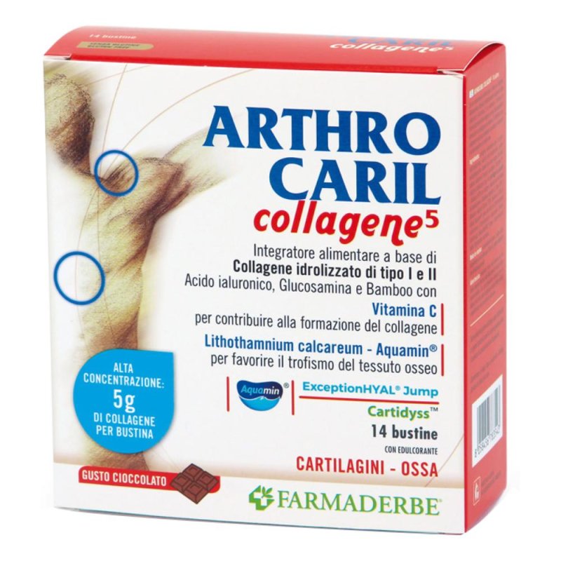 Farmaderbe ArthroCaril - Collagene Jump Integratore Alimentare 14 Bustine Farmaderbe ArthroCaril - Collagene Jump Integratore Alimentare 14 Bustine