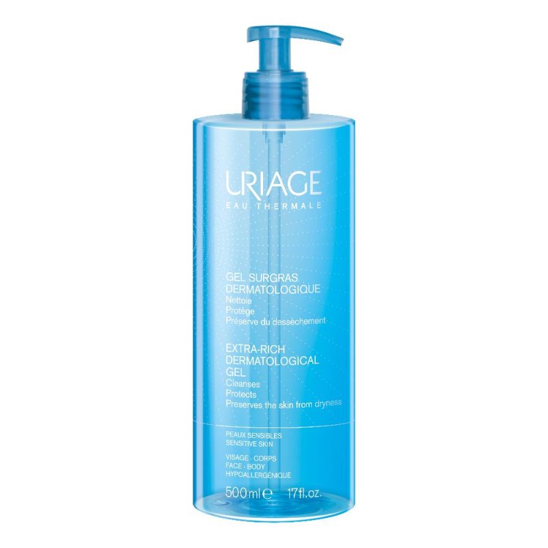 Uriage Laboratoires Dermatologiques Igiene Viso e Corpo Gel Surgras Detergente Dermatologico 500 ml Uriage Laboratoires Dermatologiques Igiene Viso e Corpo Gel Surgras Detergente Dermatologico 500 ml