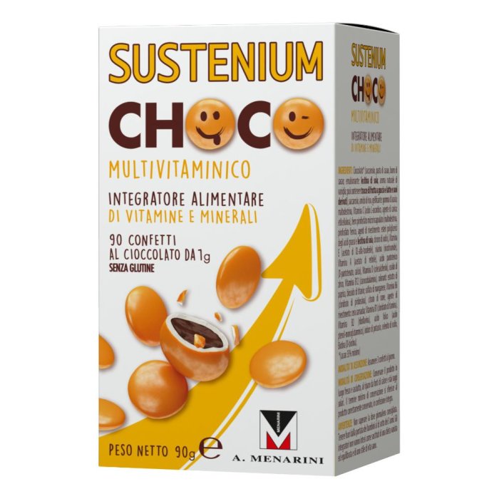 Menarini Minerali Sustenium Choco Multivitaminico Integratore 90 Confetti Menarini Minerali Sustenium Choco Multivitaminico Integratore 90 Confetti