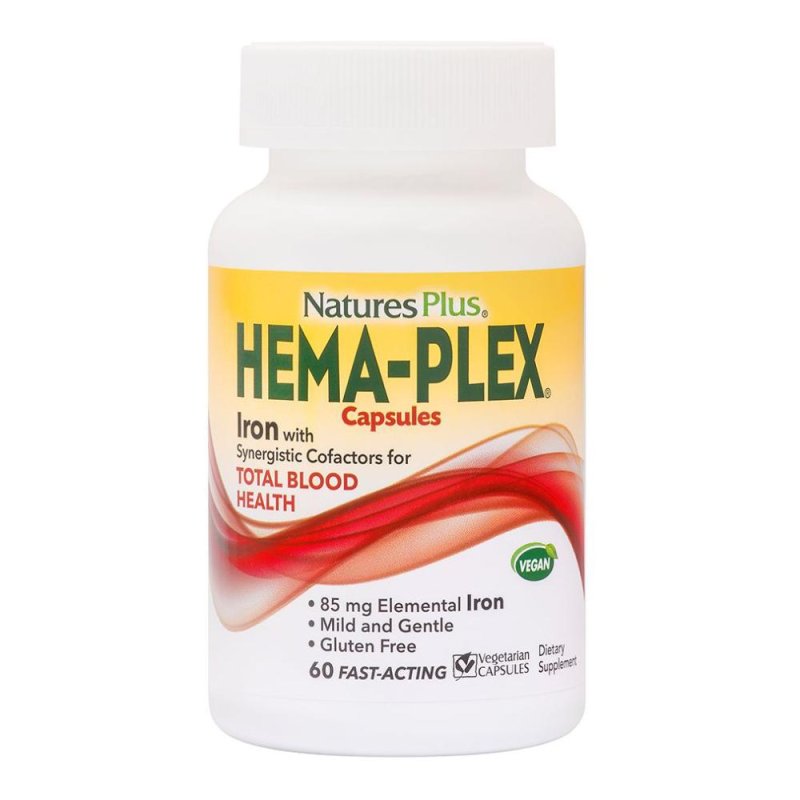 Futures Hema Plex 60 Capsule Integratore Alimentare di Ferro e Vitamine per Emoglobina, Stanchezza ed Energia