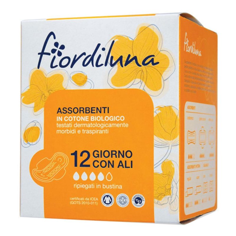 Assorbenti gg con ali cotone biologico - igiene femminile