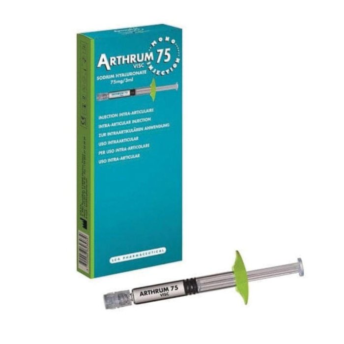 Arthrum 75 - Soluzione viscoelastica sterile per viscosupplementazione articolare - 3 ml Arthrum 75 - Soluzione viscoelastica sterile per viscosupplementazione articolare - 3 ml