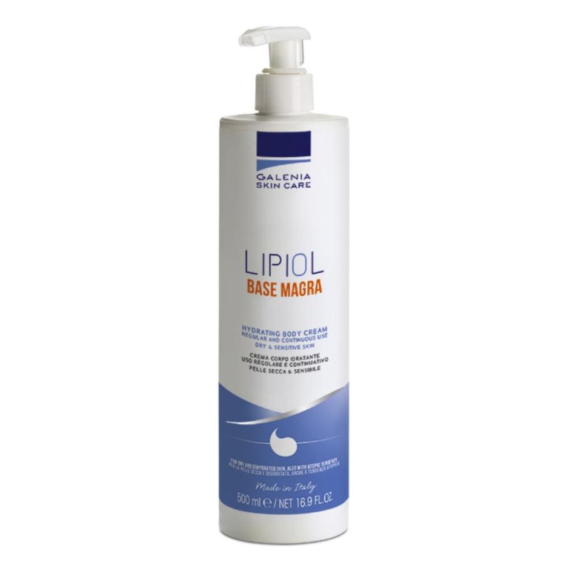 Lipiol Base Magra 500 millilitri base dermocosmetica neutra per preparazioni galeniche e cosmetiche