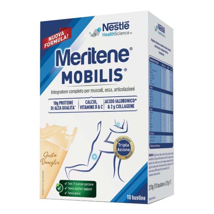 Nestlè Meritene Mobilis Vaniglia Integratore Alimentare 10 Bustine Nestlè Meritene Mobilis Vaniglia Integratore Alimentare 10 Bustine