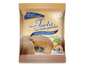 Eurospital Piaceri Mediterranei Alimenti senza Glutine Soffice Mini Torta con Crema Gianduja 50 g