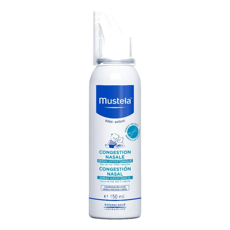Mustela Congestione Nasale Spray Ipertonico 150 Ml Mustela Congestione Nasale Spray Ipertonico 150 Ml