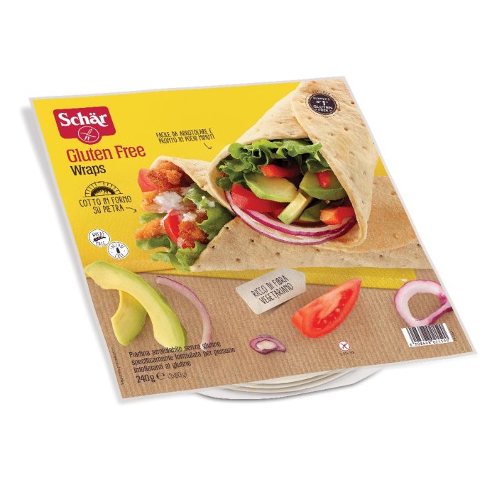 Dr.schar Schar Wraps Piadina Arrotolabile Senza Glutine 240 G Dr.schar Schar Wraps Piadina Arrotolabile Senza Glutine 240 G