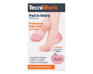 Tecniwork Pad In Feltro Sagomato 8,6x5cm 6 Pezzi