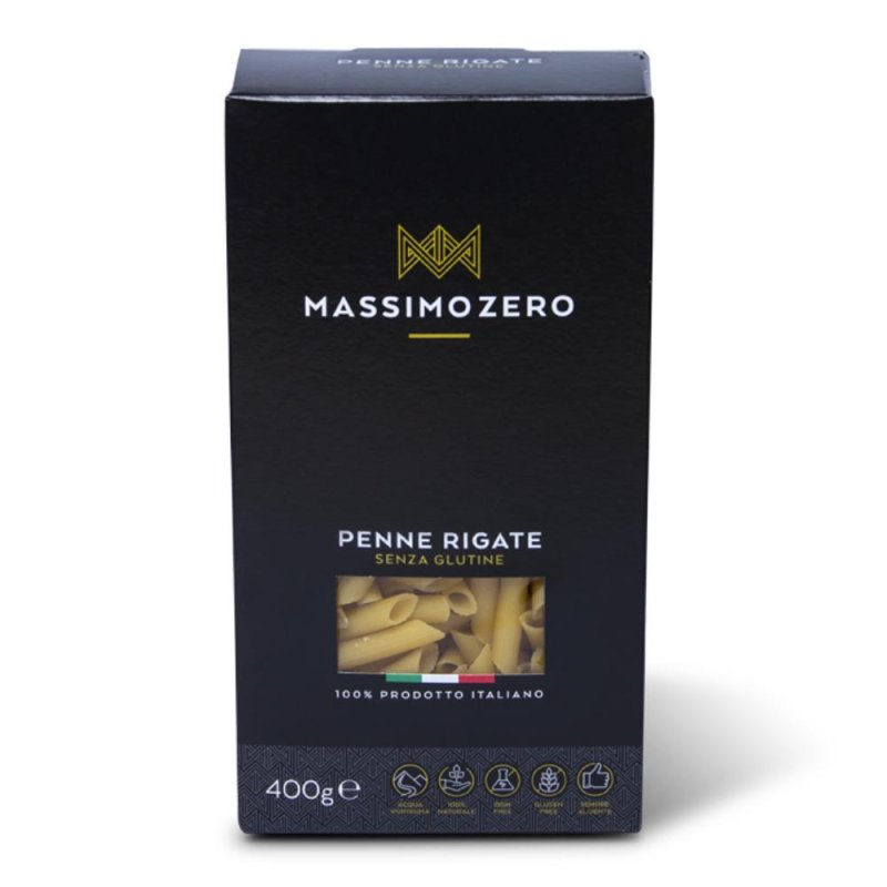 Massimo Zero Alimenti senza Glutine Penne Rigate Pasta Secca 400 g Massimo Zero Alimenti senza Glutine Penne Rigate Pasta Secca 400 g