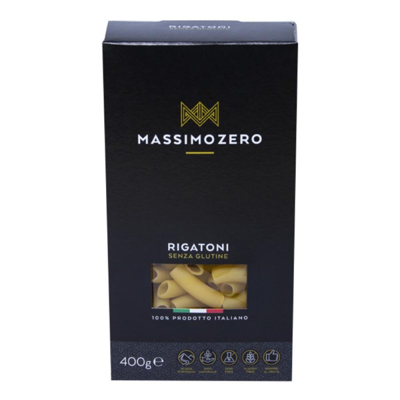 Massimo Zero Alimenti senza Glutine Rigatoni Pasta Secca 400 g Massimo Zero Alimenti senza Glutine Rigatoni Pasta Secca 400 g