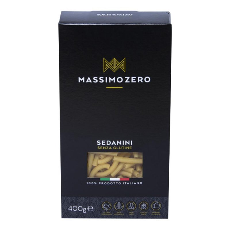 Massimo Zero Alimenti senza Glutine Sedanini Rigati Pasta Secca 400 g Massimo Zero Alimenti senza Glutine Sedanini Rigati Pasta Secca 400 g
