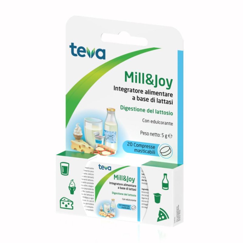 Teva Italia Mill&joy Teva 20 Compresse Masticabili Teva Italia Mill&joy Teva 20 Compresse Masticabili