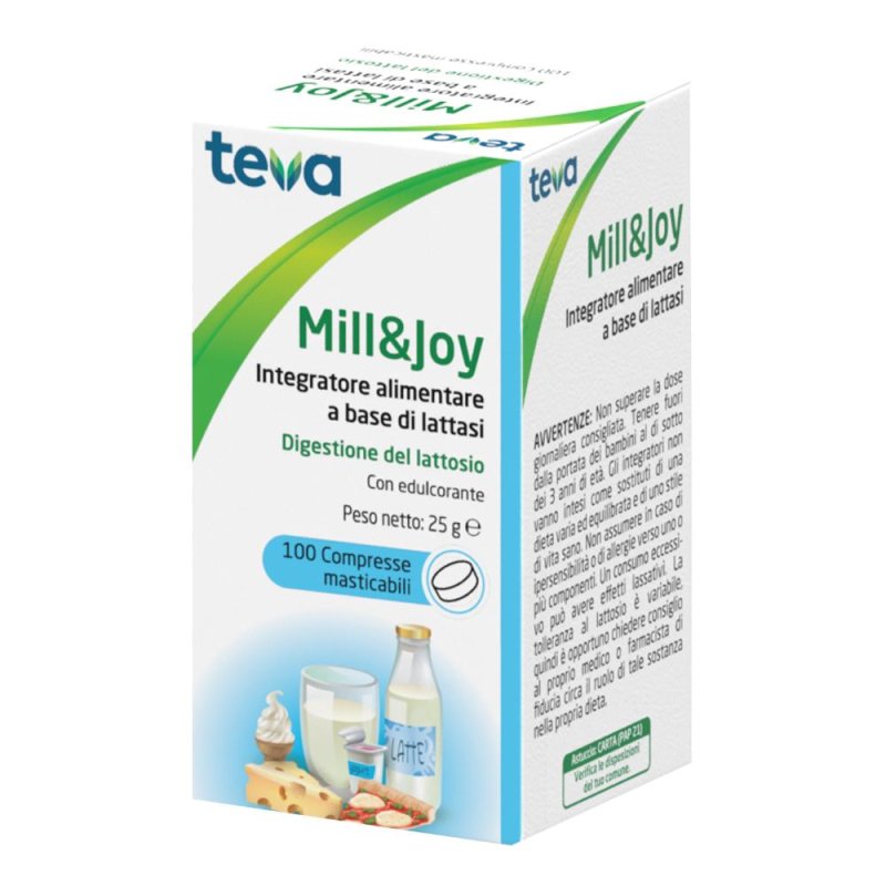 Teva Italia Mill&joy Teva 100 Compresse Masticabili Teva Italia Mill&joy Teva 100 Compresse Masticabili