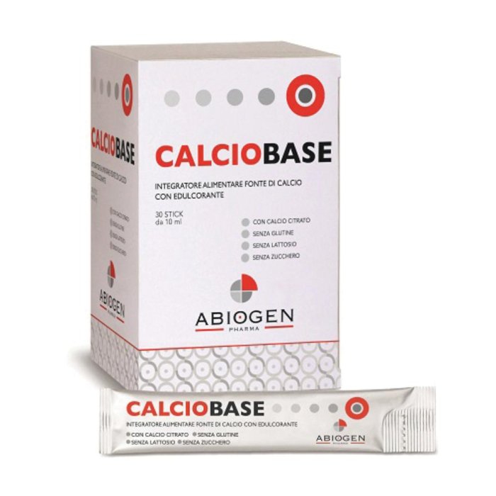 Calciobase Integratore alimentare 30 stick 10 ml Calciobase Integratore alimentare 30 stick 10 ml