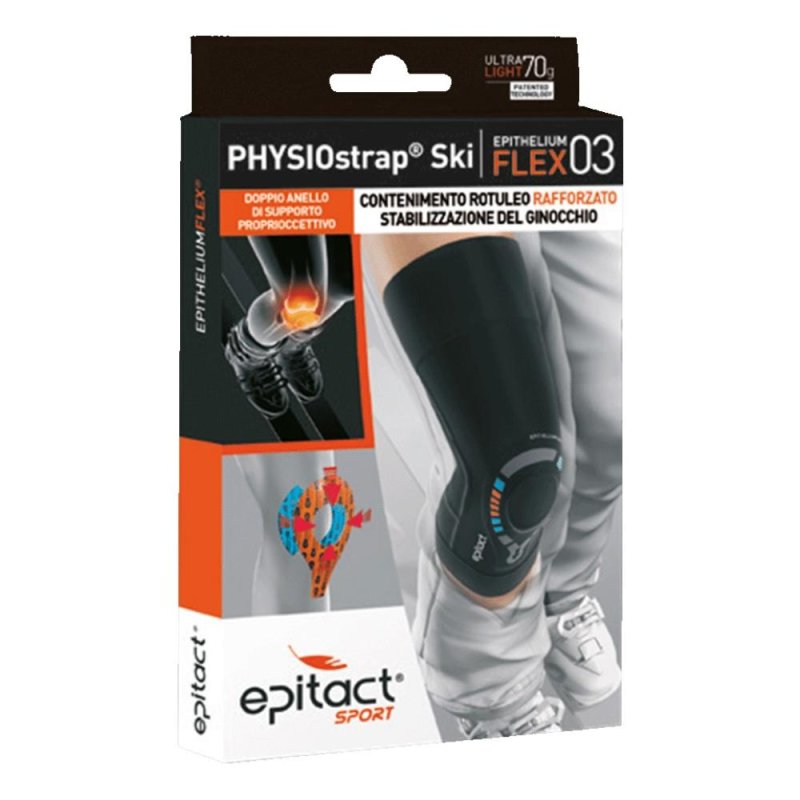 Epitact Sport Ginocchiera PhysioStrap per Sci Ski e Attivit&agrave; Sportive Taglia Extra Small