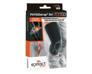 Epitact Sport Ginocchiera Physiostrap Ski Taglia M – Supporto Stabilizzante per Ginocchio per Sci e Attività Sportive