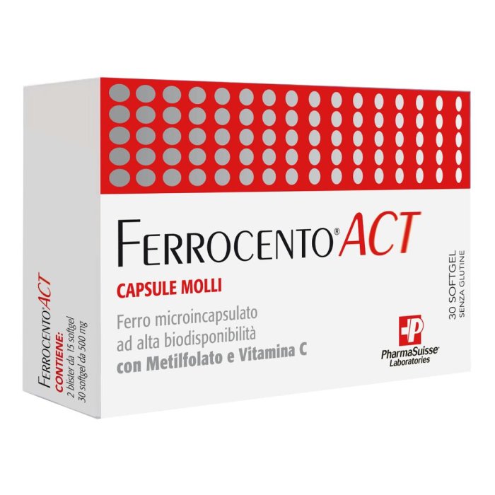 Pharmasuisse Laboratories Ferrocento Act 30 Capsule Molli Pharmasuisse Laboratories Ferrocento Act 30 Capsule Molli