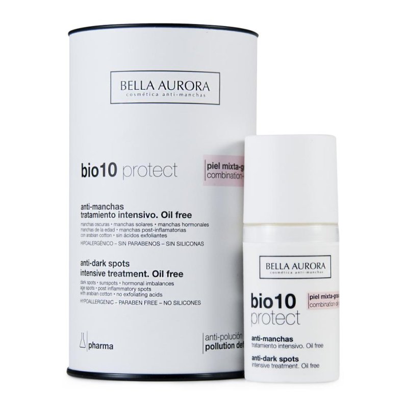 Bio10 Trattamento Anti Macchie Viso per Pelle Mista e Grassa Crema Schiarente Bio