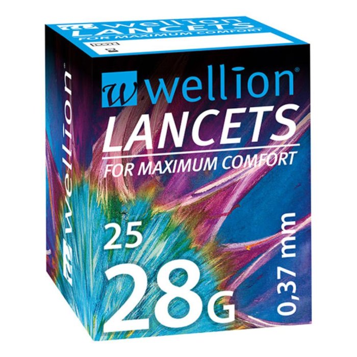 Med Trust Italia Lancette Pungidito Wellion Lancet 28g 25 Pezzi Med Trust Italia Lancette Pungidito Wellion Lancet 28g 25 Pezzi