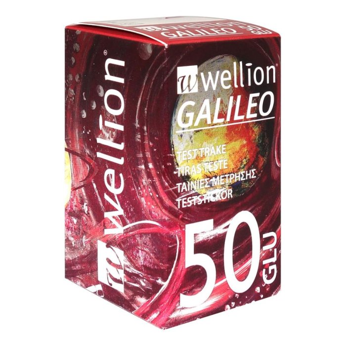 Med Trust Wellion Galileo Strisce Reattive GLU Misurazione Glicemia, 50 Strisce Med Trust Wellion Galileo Strisce Reattive GLU Misurazione Glicemia, 50 Strisce