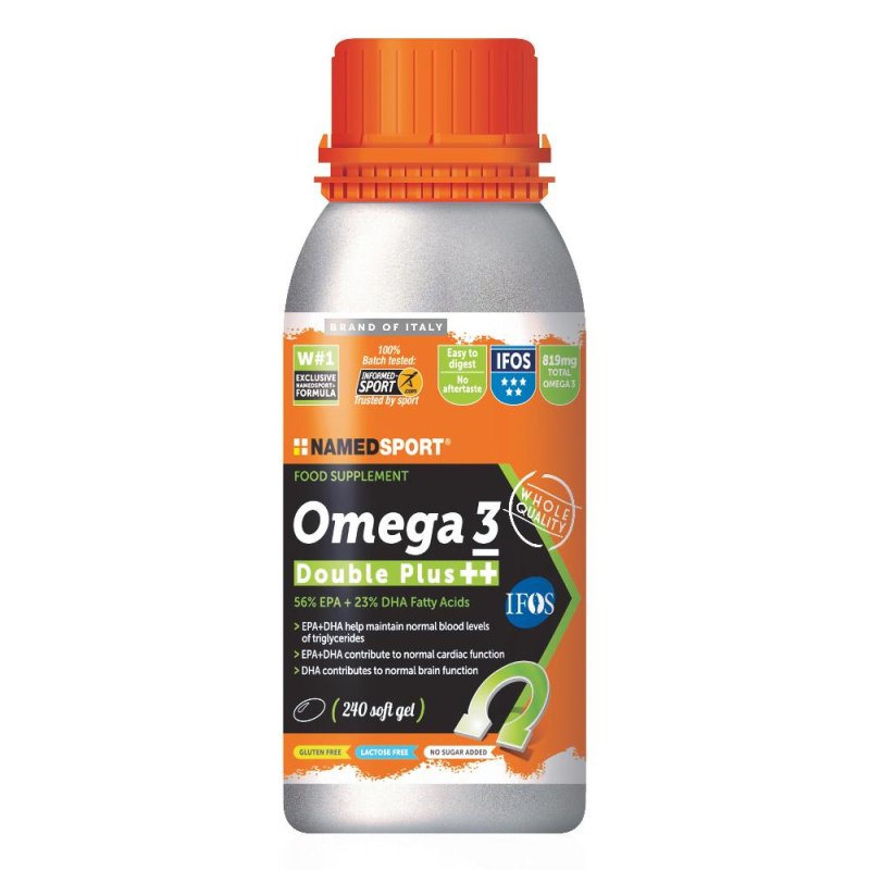 Named Omega 3 Double Plus Integratore Sport 240 Capsule Named Omega 3 Double Plus Integratore Sport 240 Capsule