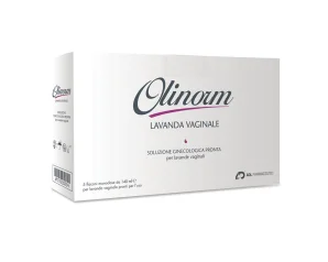 ADL Farmaceutici Olinorm Lavanda Vaginale, 5 Flaconi Monodose da 140ml